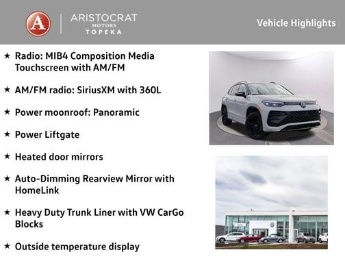 2026 Volkswagen Tiguan 2.0T SE R-Line Black 4MOTION