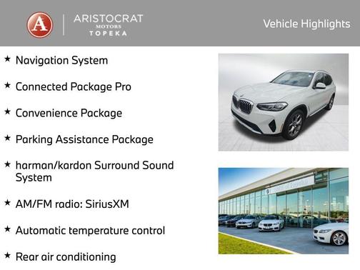 Alpine White 2023 BMW X3 xDrive30i