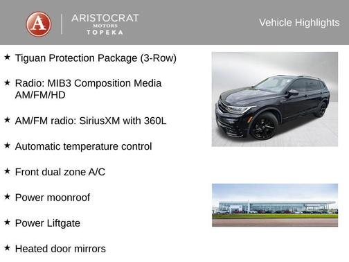 Deep Black Pearl 2023 Volkswagen Tiguan 2.0T SE R-Line Black