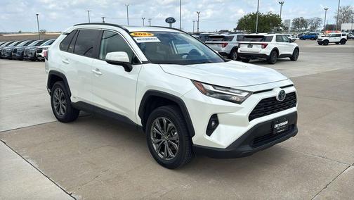 Blizzard Pearl 2022 Toyota RAV4 Hybrid XLE Premium