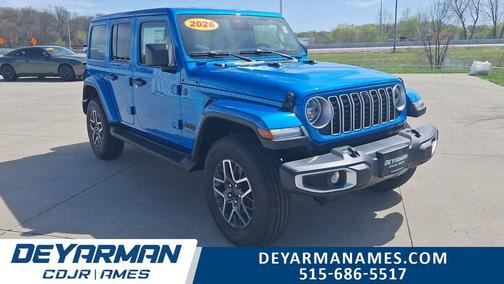 Hydro Blue Pearlcoat 2026 Jeep Wrangler 4-Door Sahara 4x4