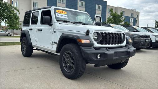 Bright White Clearcoat 2025 Jeep Wrangler Sport S