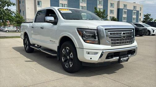 Pearl White Metallic 2022 Nissan Titan Platinum Reserve