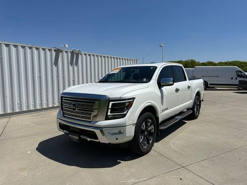 Pearl White Metallic 2022 Nissan Titan Platinum Reserve
