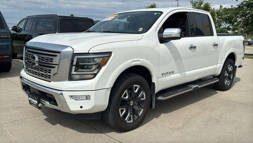 Pearl White Metallic 2022 Nissan Titan Platinum Reserve
