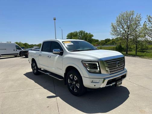Pearl White Metallic 2022 Nissan Titan Platinum Reserve