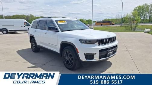 Bright White Clearcoat 2023 Jeep Grand Cherokee L Limited