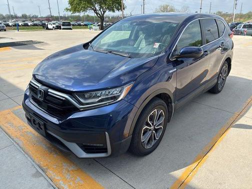 Obsidian Blue Pearl 2021 Honda CR-V Hybrid EX-L