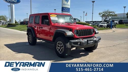 Firecracker Red Clearcoat 2025 Jeep Wrangler Rubicon