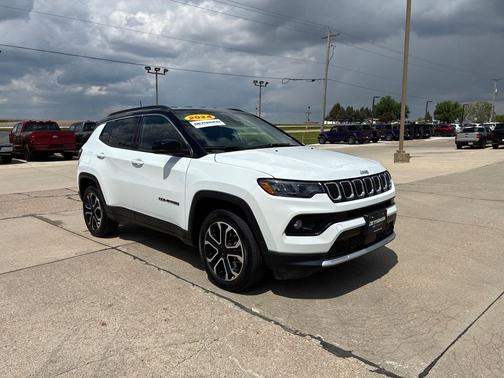 Bright White Clearcoat 2024 Jeep Compass Limited