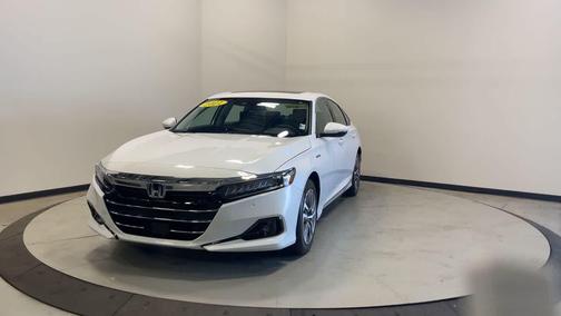 Platinum White Pearl 2021 Honda Accord Hybrid EX-L