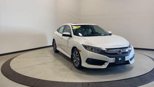 White Orchid Pearl 2016 Honda Civic EX