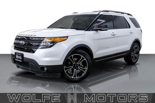 White Platinum Clearcoat Metallic 2015 Ford Explorer Sport