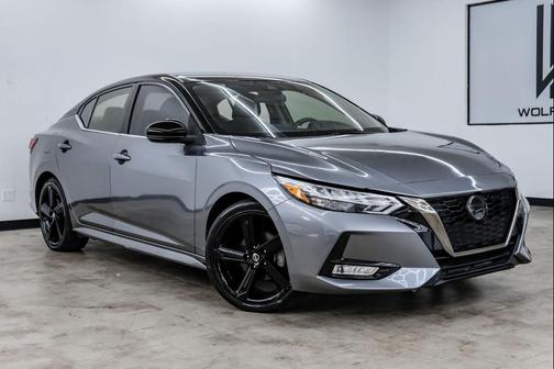 Gun Metallic/Super Black 2021 Nissan Sentra SR