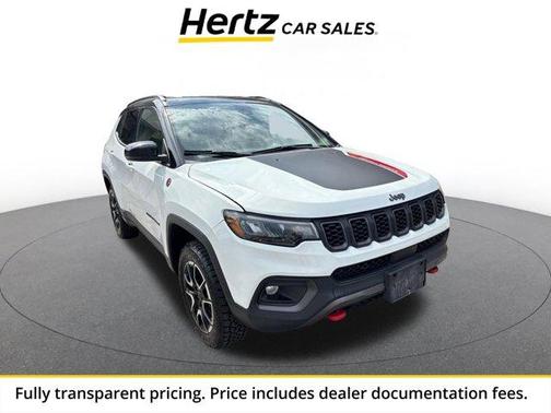 Bright White Clearcoat 2025 Jeep Compass Trailhawk