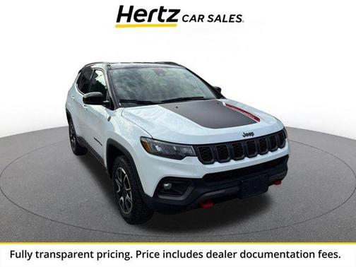 Bright White Clearcoat 2025 Jeep Compass Trailhawk