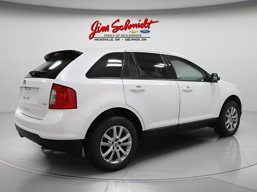 White Platinum Metallic Tri-Coat 2014 Ford Edge SEL
