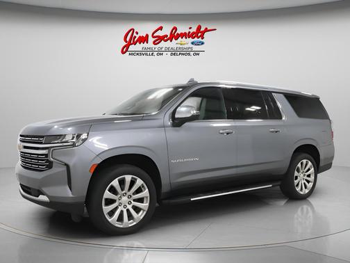 Satin Steel Metallic 2021 Chevrolet Suburban Premier