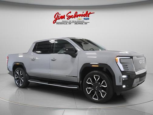 Thunderstorm Grey 2025 GMC Sierra EV Max Range Denali