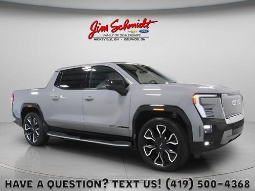 Thunderstorm Grey 2025 GMC Sierra EV Max Range Denali