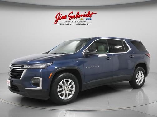 Northsky Blue Metallic 2023 Chevrolet Traverse LS