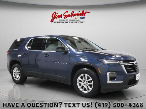 Northsky Blue Metallic 2023 Chevrolet Traverse LS