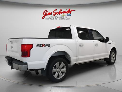 White Platinum Metallic Tri-Coat 2018 Ford F-150 Lariat