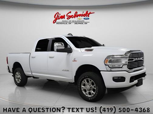Bright White Clearcoat 2024 RAM 2500 Laramie Crew Cab 4x4 6'4' Box