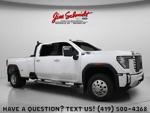 White Frost Tricoat 2025 GMC Sierra 3500 Denali