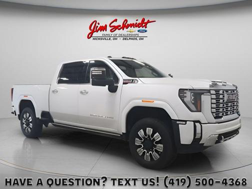 White Frost Tricoat 2024 GMC Sierra 2500 Denali