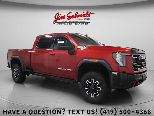 Volcanic Red Tintcoat 2025 GMC Sierra 2500 AT4X