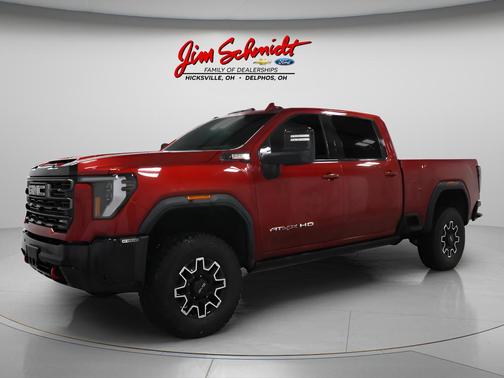 Volcanic Red Tintcoat 2025 GMC Sierra 2500 AT4X