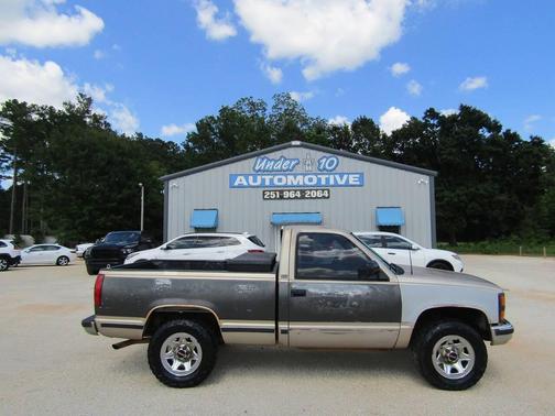 Brown 1992 Chevrolet 1500 K1500 WT 2dr 4WD Standard Cab LB
