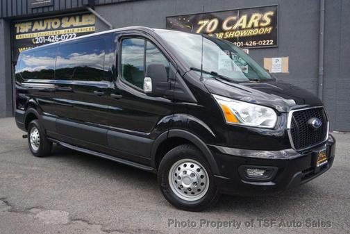 Agate Black Metallic 2021 Ford Transit-350 XLT