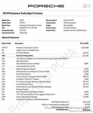 2018 Porsche Panamera Turbo