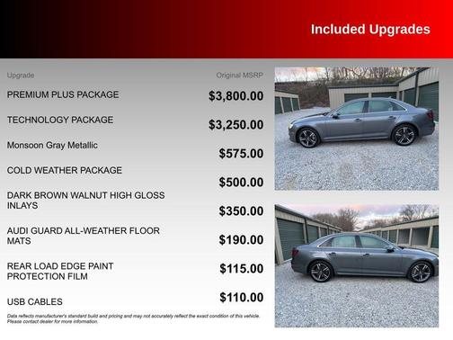 Monsoon Gray Metallic 2017 Audi A4 2.0T Premium Plus