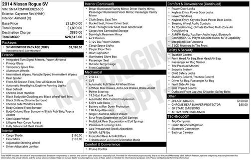 2014 Nissan Rogue SV