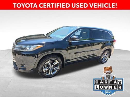 Midnight Black Metallic 2018 Toyota Highlander Limited Platinum