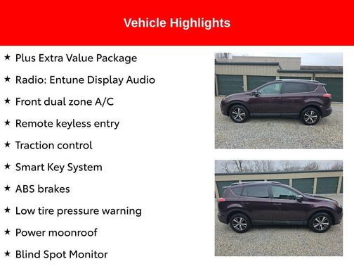 Black Currant Metallic 2018 Toyota RAV4 XLE