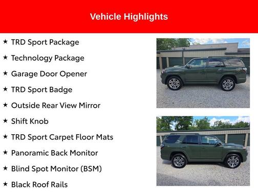 Army Green 2022 Toyota 4Runner TRD Sport