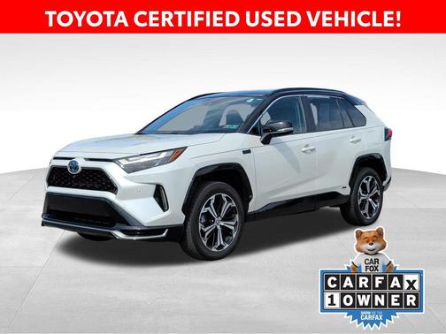 Blizzard Pearl/Midnight Black Metallic 2022 Toyota RAV4 Prime XSE