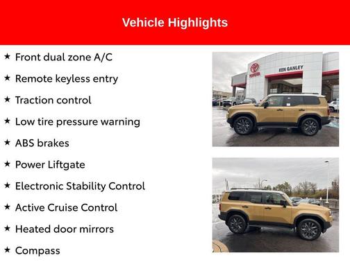 Trail Dust/Gray Scape Roof 2026 Toyota Land Cruiser Base