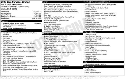 2023 Jeep Compass Limited