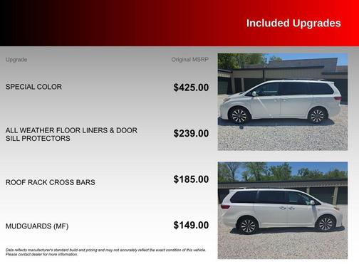 Blizzard Pearl 2020 Toyota Sienna XLE Premium