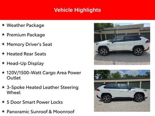 Wind Chill Pearl/Midnight Black Metallic 2024 Toyota RAV4 Prime XSE
