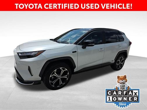 Wind Chill Pearl/Midnight Black Metallic 2024 Toyota RAV4 Prime XSE