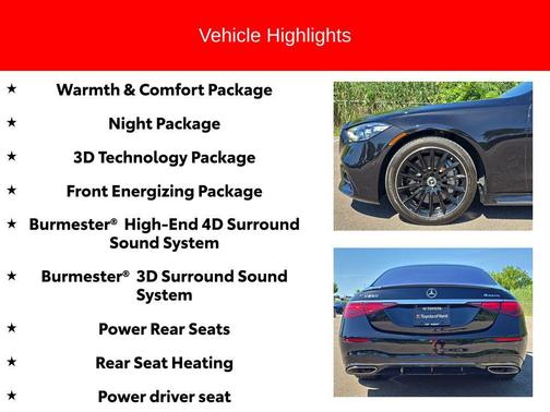 2024 Mercedes-Benz S-Class S 580 4MATIC