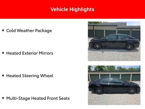 Midnight Black Metallic 2024 Toyota Camry SE