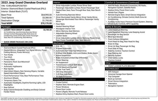 2023 Jeep Grand Cherokee Overland