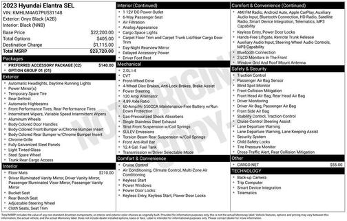 2023 Hyundai ELANTRA SEL
